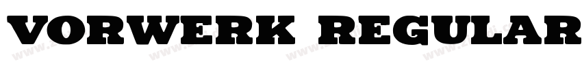 Vorwerk Regular字体转换